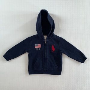 Ralph Lauren Navy Zip Up LOUIS Jacket 18 months